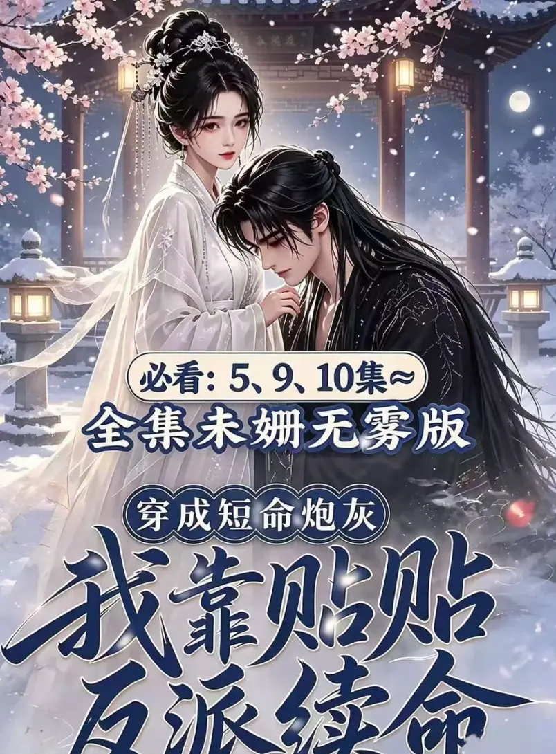 AI漫剧黄果版《穿成短命炮灰，我靠贴贴反派续命》去雾版全集完整版在线观看-穿书炮灰抱对腿反派怀里好续命-免费分享